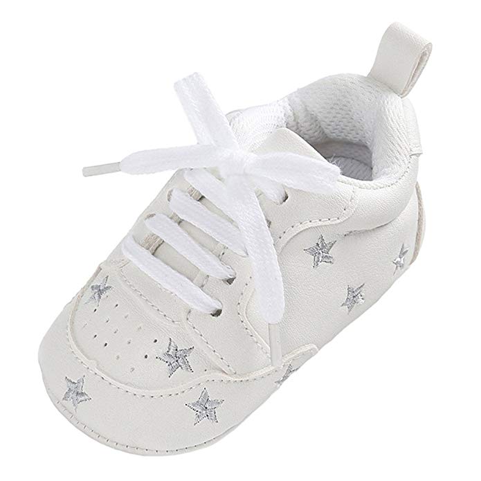 Annnowl Baby Sneakers Infants First Walkers Soft Sole Crib Shoes Review